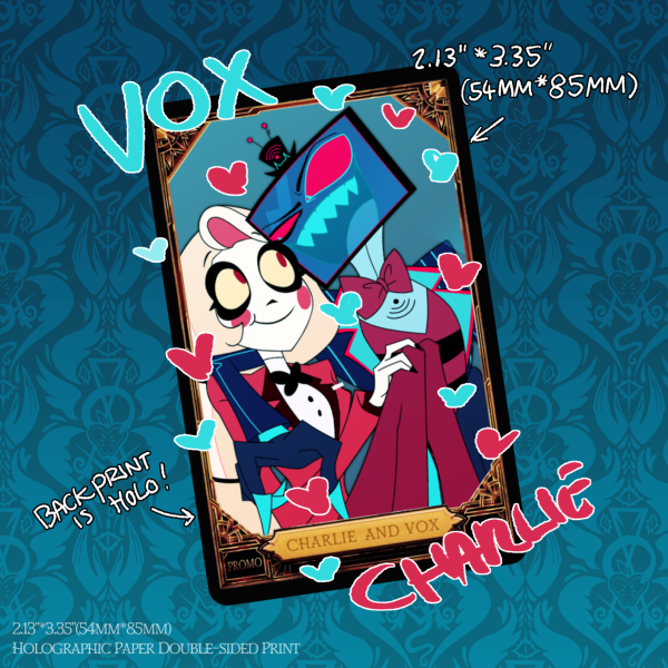 Charlie & Vox Trading Card [HAZBIN HOTEL]