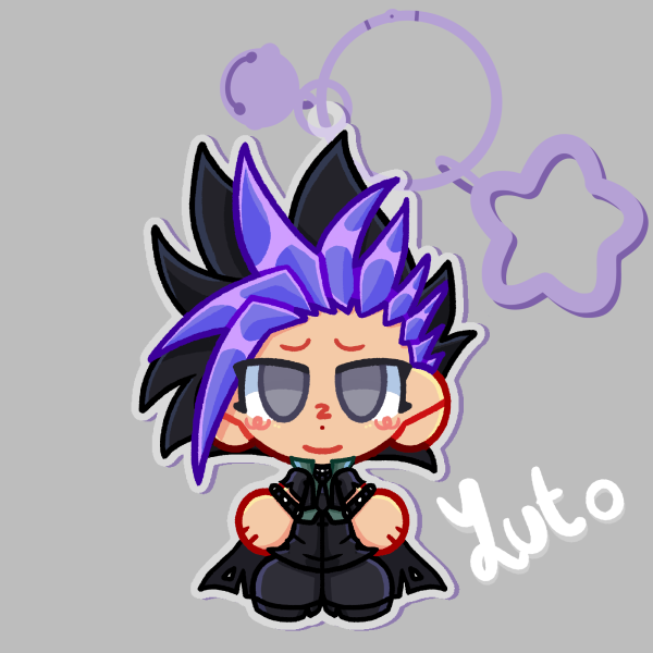 Eggplant Acrylic Keychain