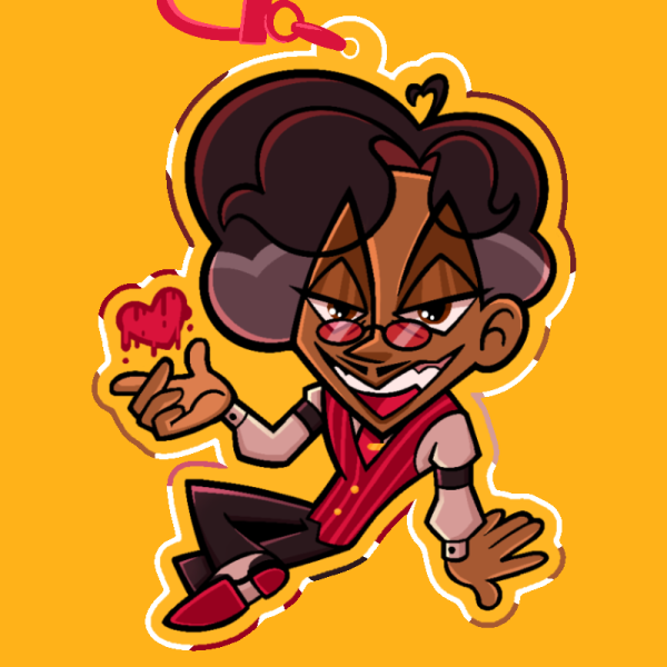Alastor Loves You Keychain