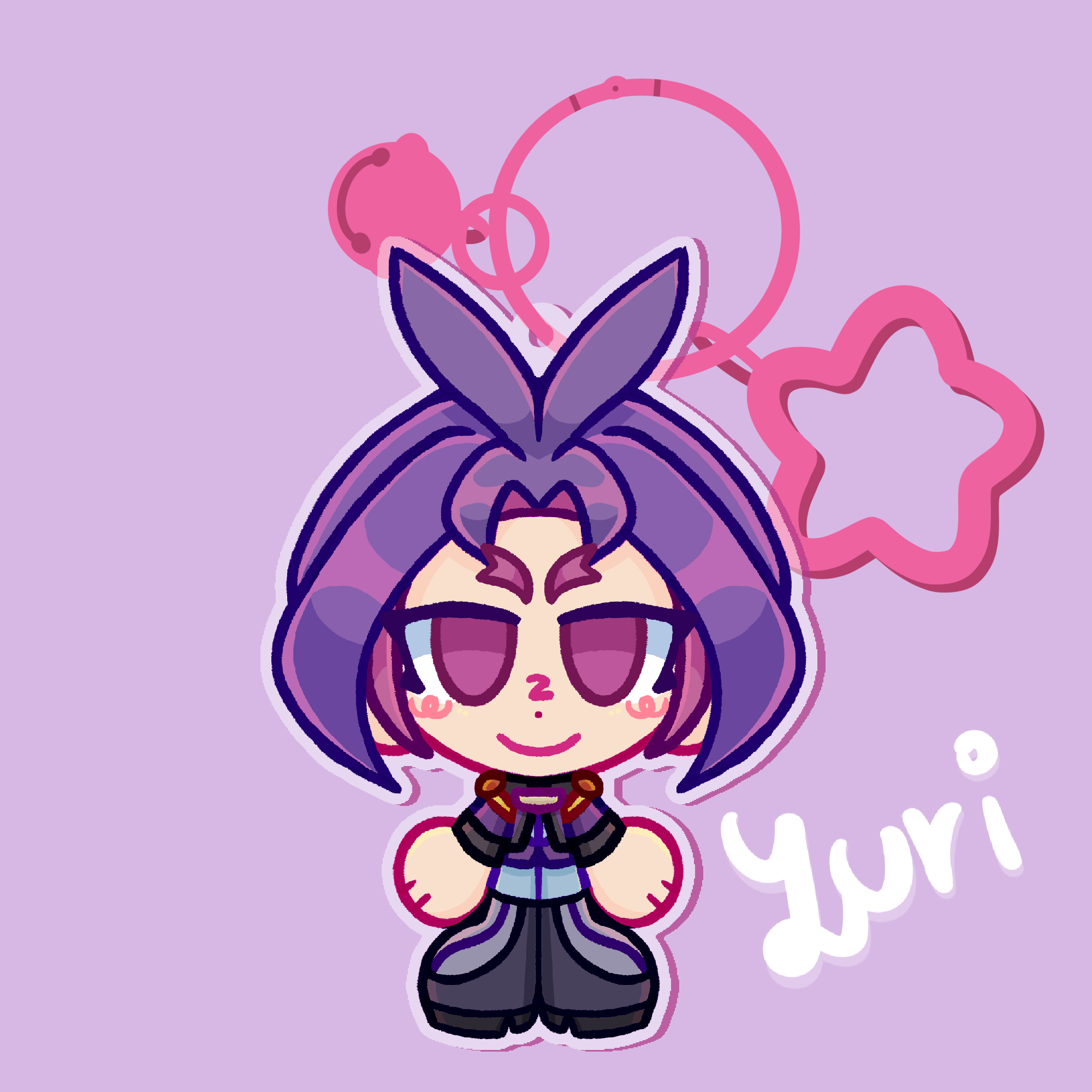 Cabbage Acrylic Keychain