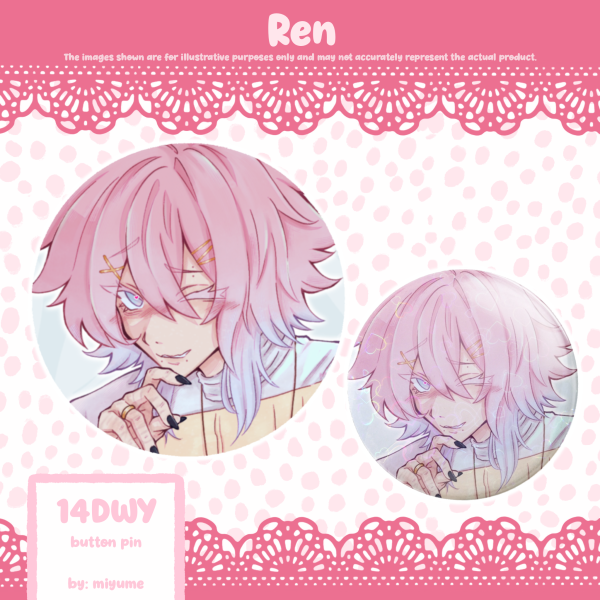 14DWY / 14 Days With You | Ren (Button Pin)