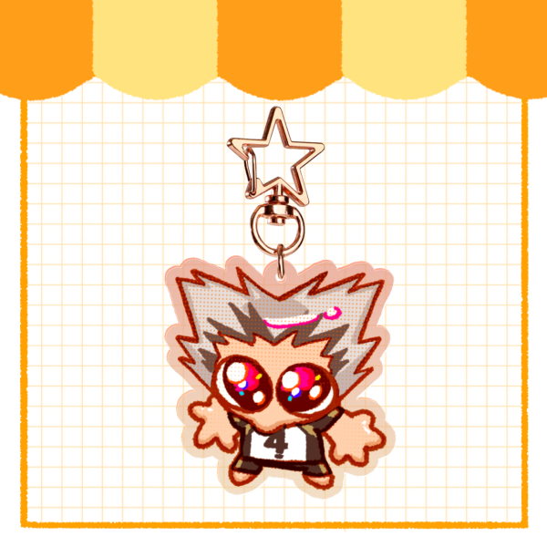Silly Goober Bokuto Acrylic Keychain