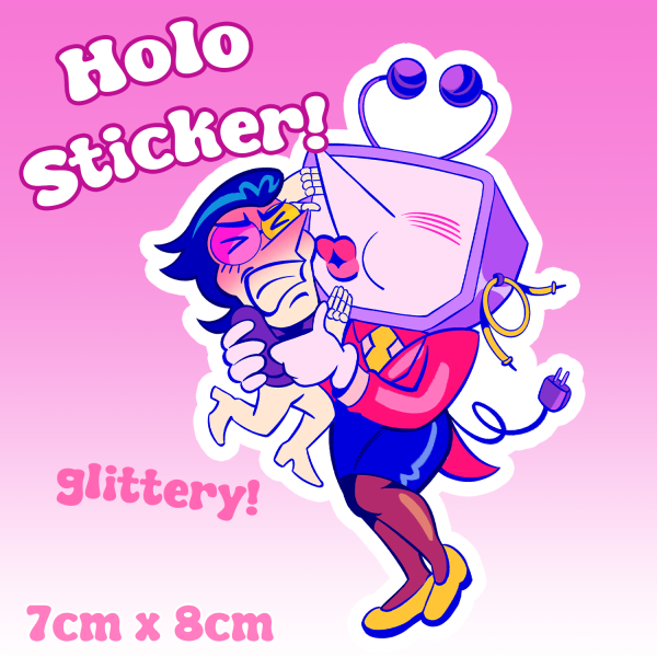 Spamtenna Valentines Yuri Sticker