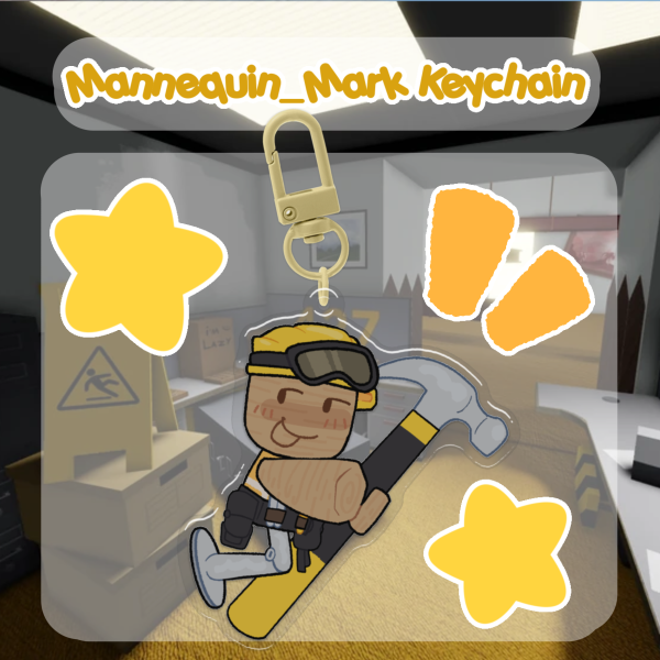 Mannequin Mark [ Regretevator ] | Epoxy Keychain
