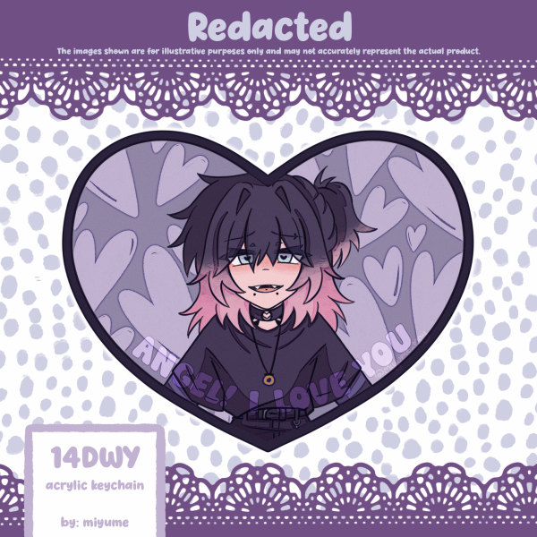 14DWY / 14 Days With You | Redacted (Acrylic Keychain)