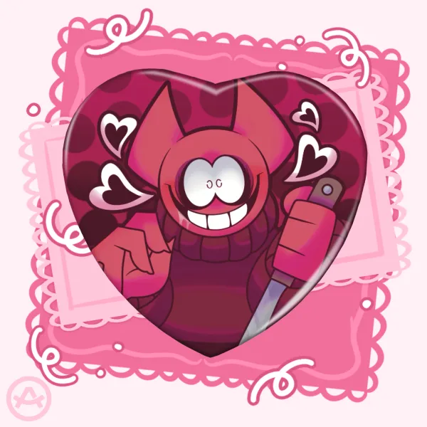 Bob Velseb - Heart Shape Badge