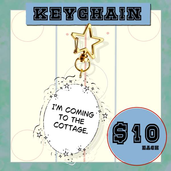 Heated Rivalry || I'm coming to the Cottage || Hollanov Clear Acrylic Keychains