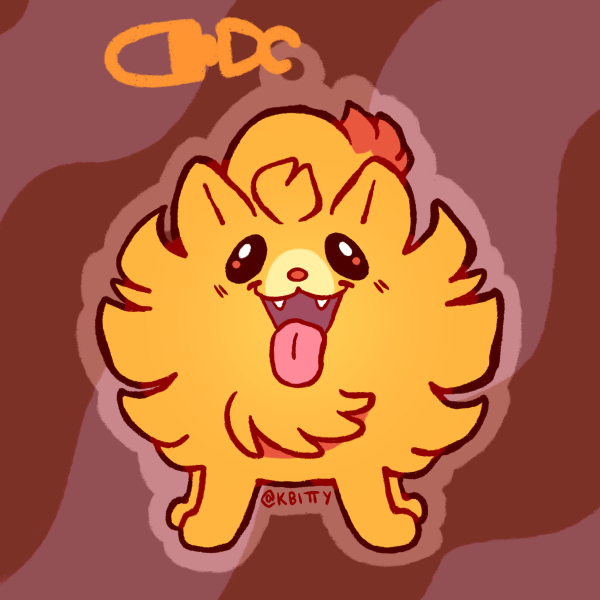 Pombon Clear Acrylic Keychain