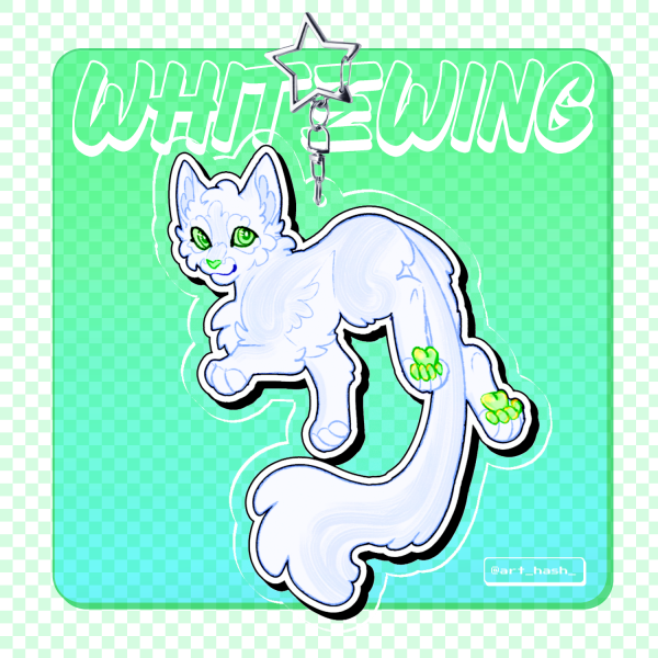 Whitewing | Clear Acrylic Keychains