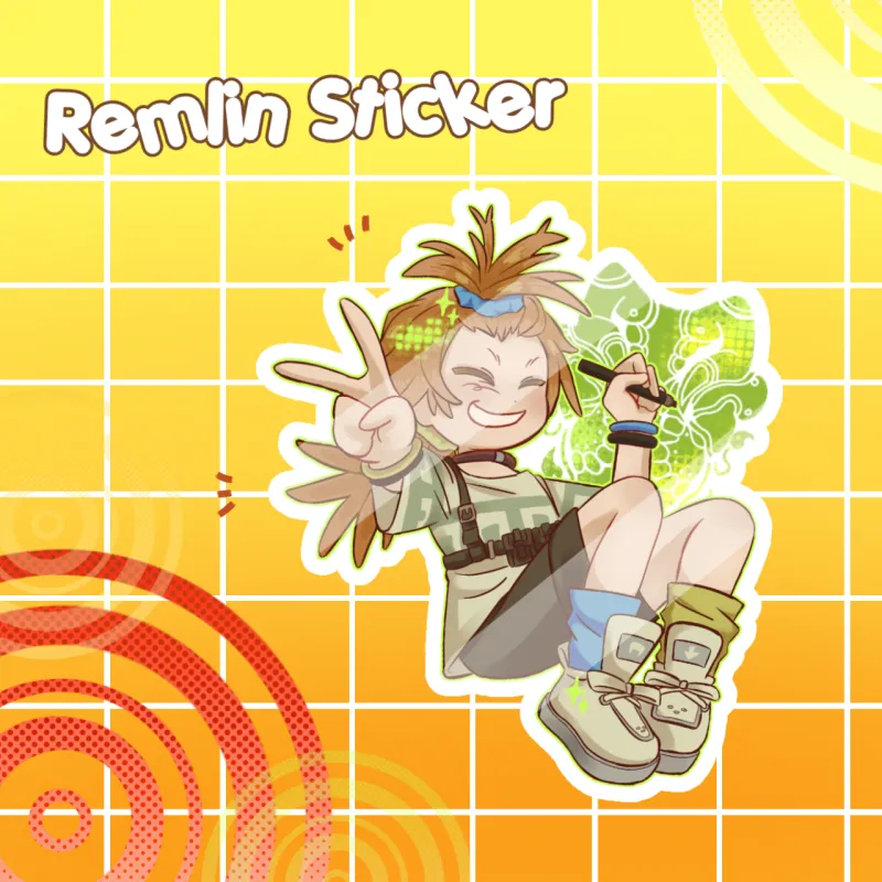 Remlin Q Remlin Die Cut Sticker by teybob - ACGGOODS