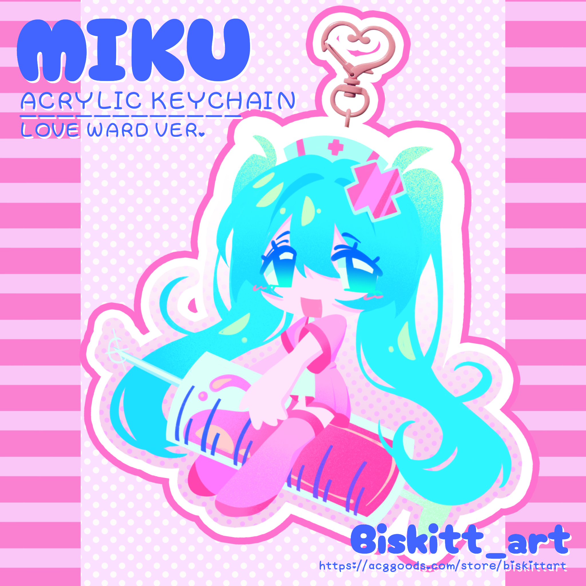 VOCALOID- Hatsune Miku [Love Ward] Acrylic Keychain