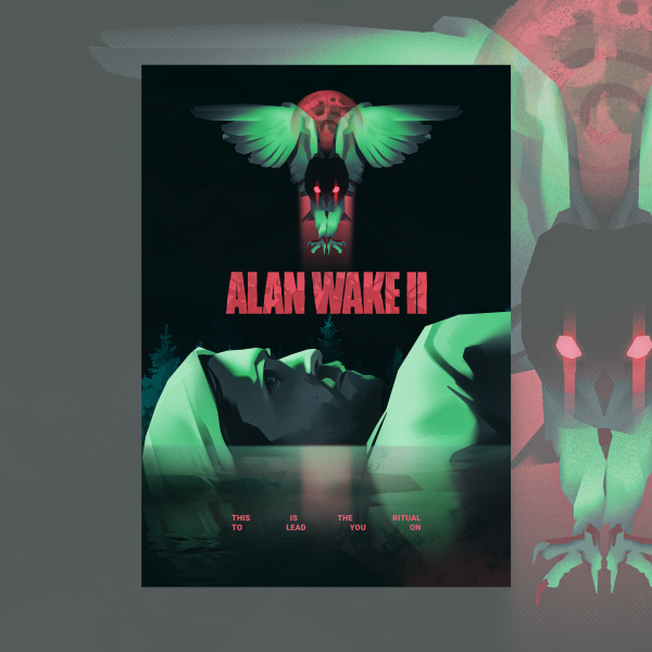 Alan Wake 2 A3 Poster.