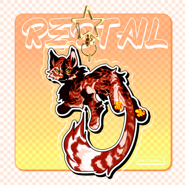 Redtail | Clear Acrylic Keychains