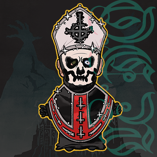 Papa Emeritus I Rainbow Keychain
