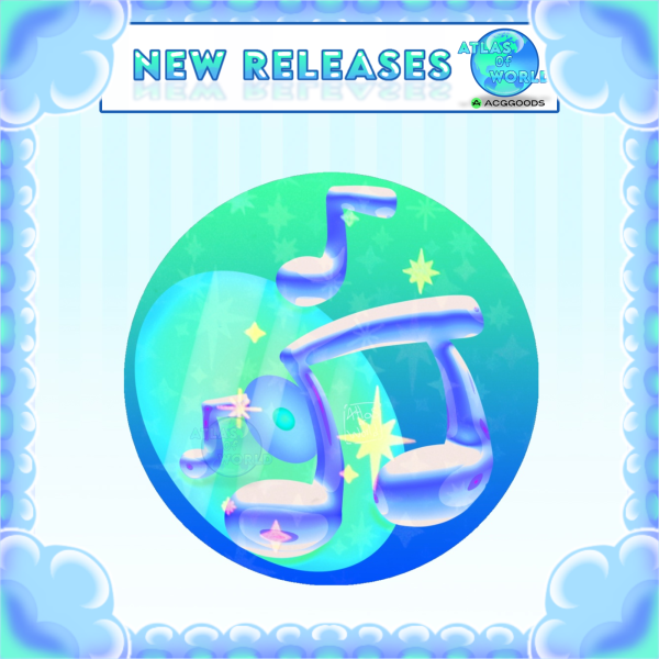 Eco music / Colored Edge Die Cut Sticker