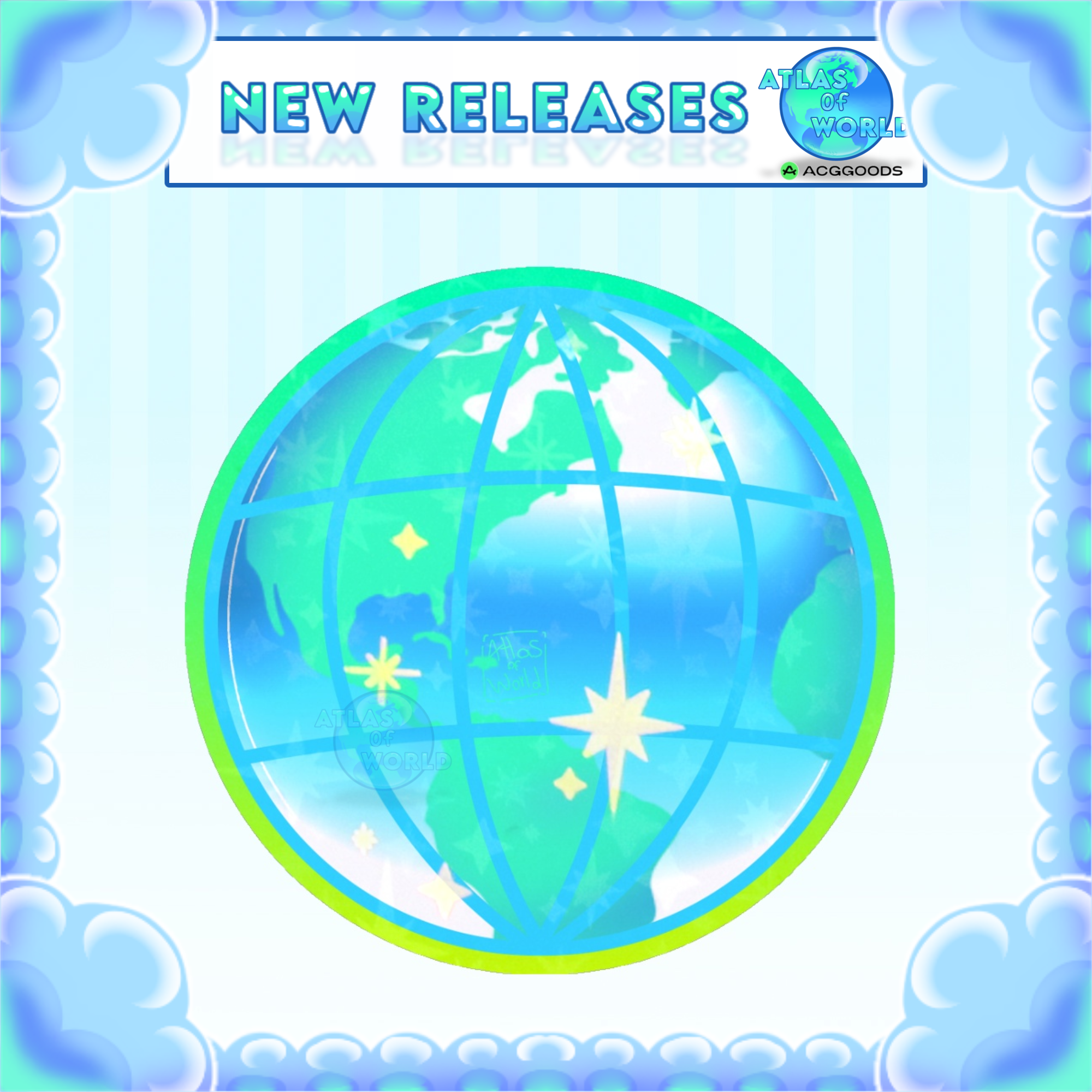 Eco net / Colored Edge Die Cut Sticker