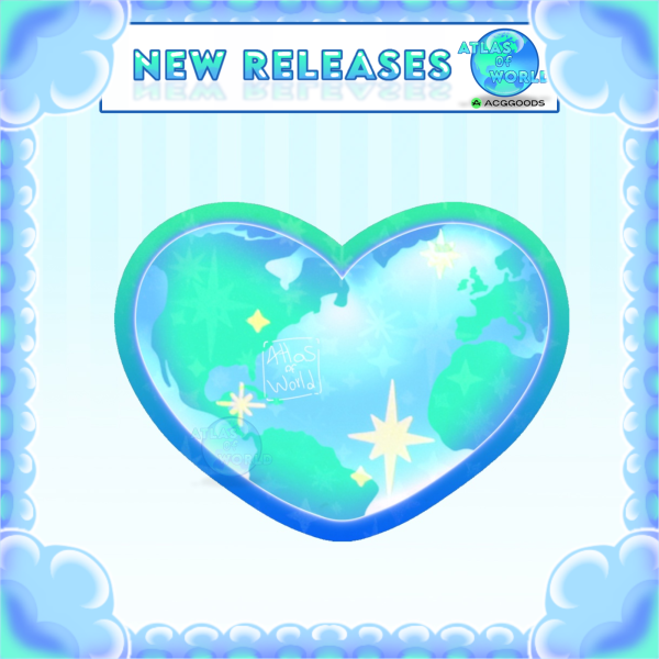 Eco lovely earth  / Colored Edge Die Cut Sticker