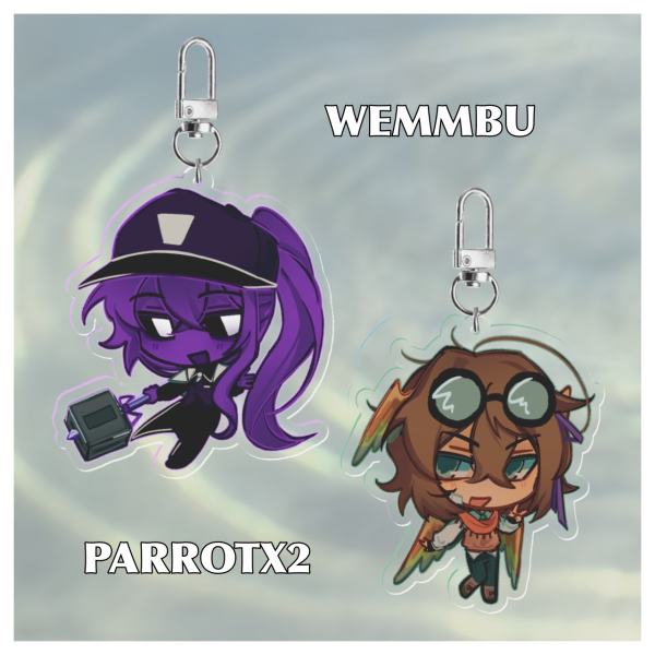 [UU] ; JUSTICE DUO Acrylic Magnet Keychains