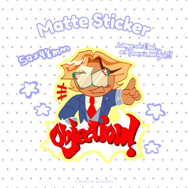 Langue de Chat Objection! Sticker