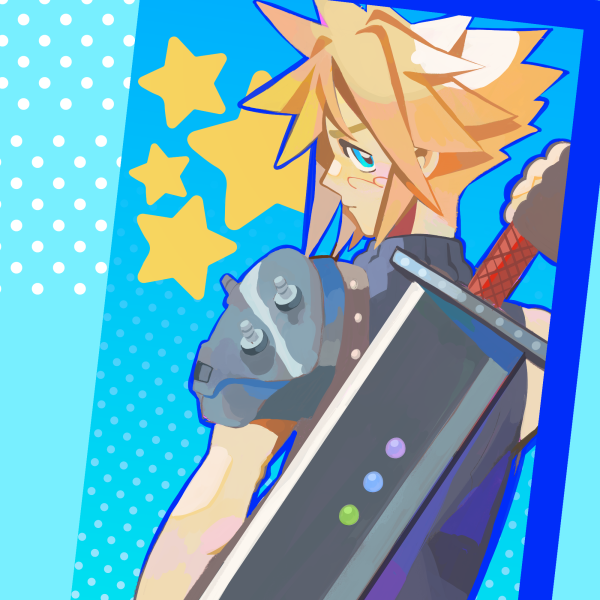 A5 Cloud print (final fantasy vii)