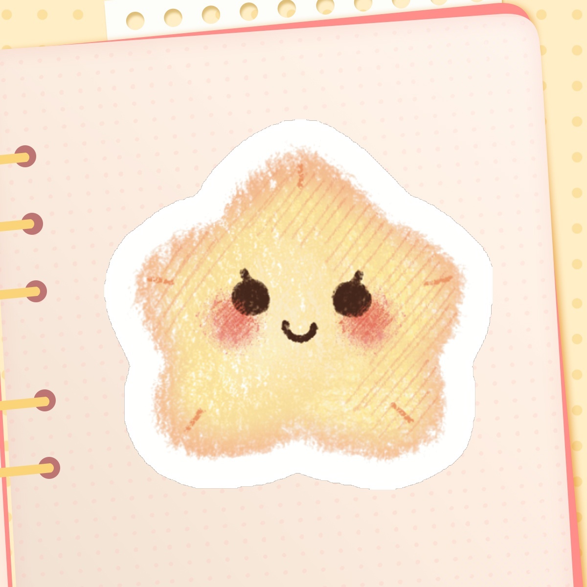 Cute stafruit - die cut sticker