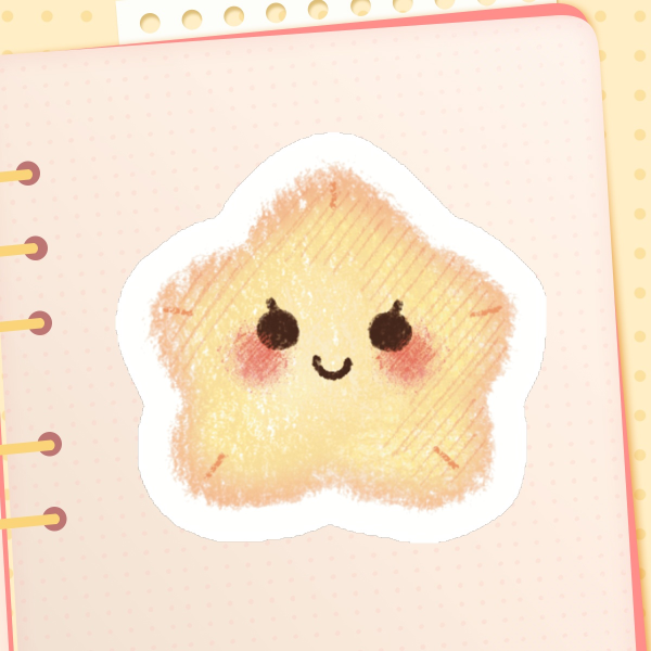 Cute stafruit - die cut sticker