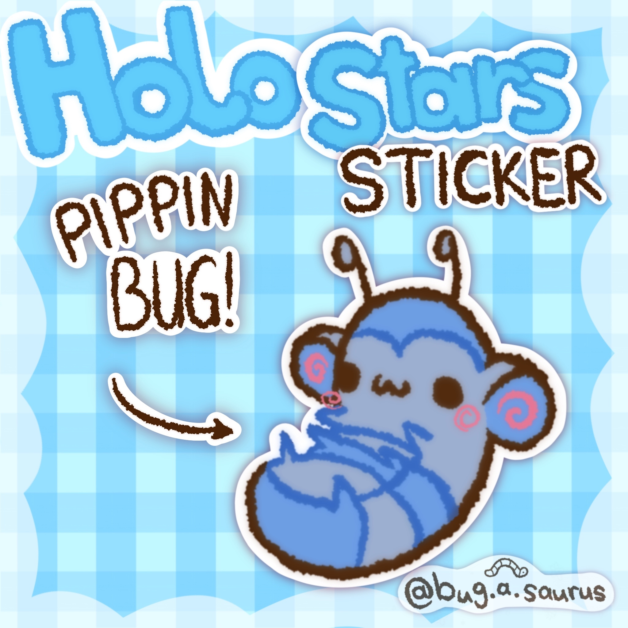 Holo Stars Pippin RolyPoly Sticker