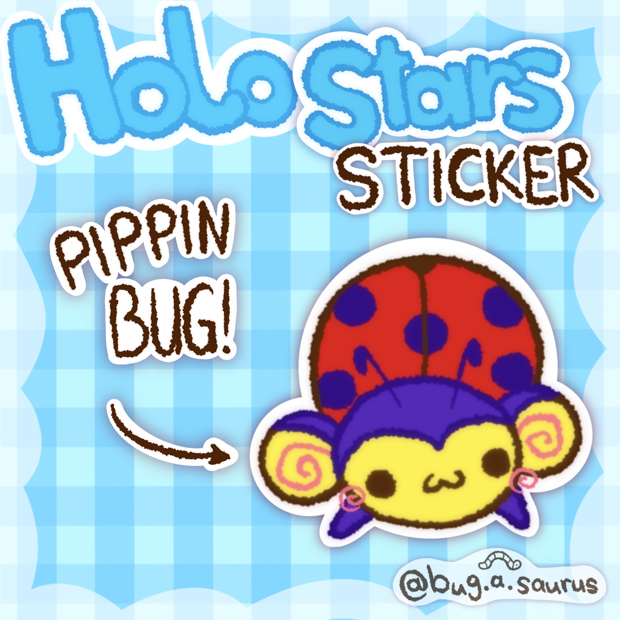 Holo Stars Pippin Ladybug Sticker