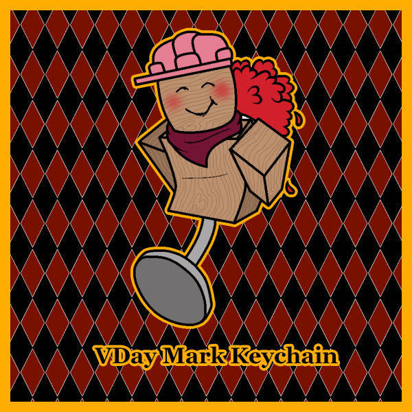 VDay Mark Keychain