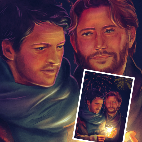 A4 Destiel New Year Poster