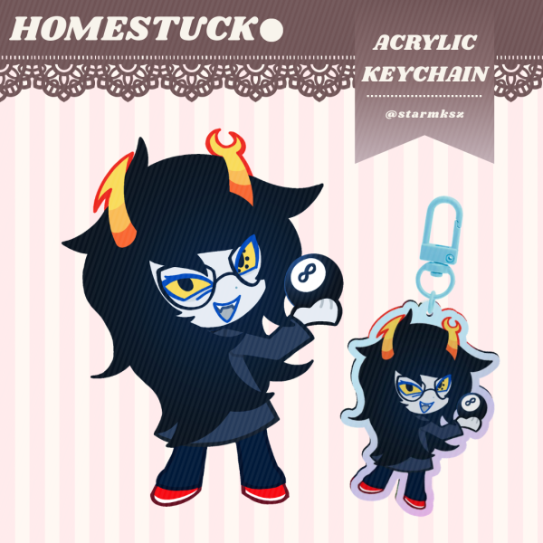 [HOMESTUCK] Vriska Serket (Rainbow Acrylic Keychains)
