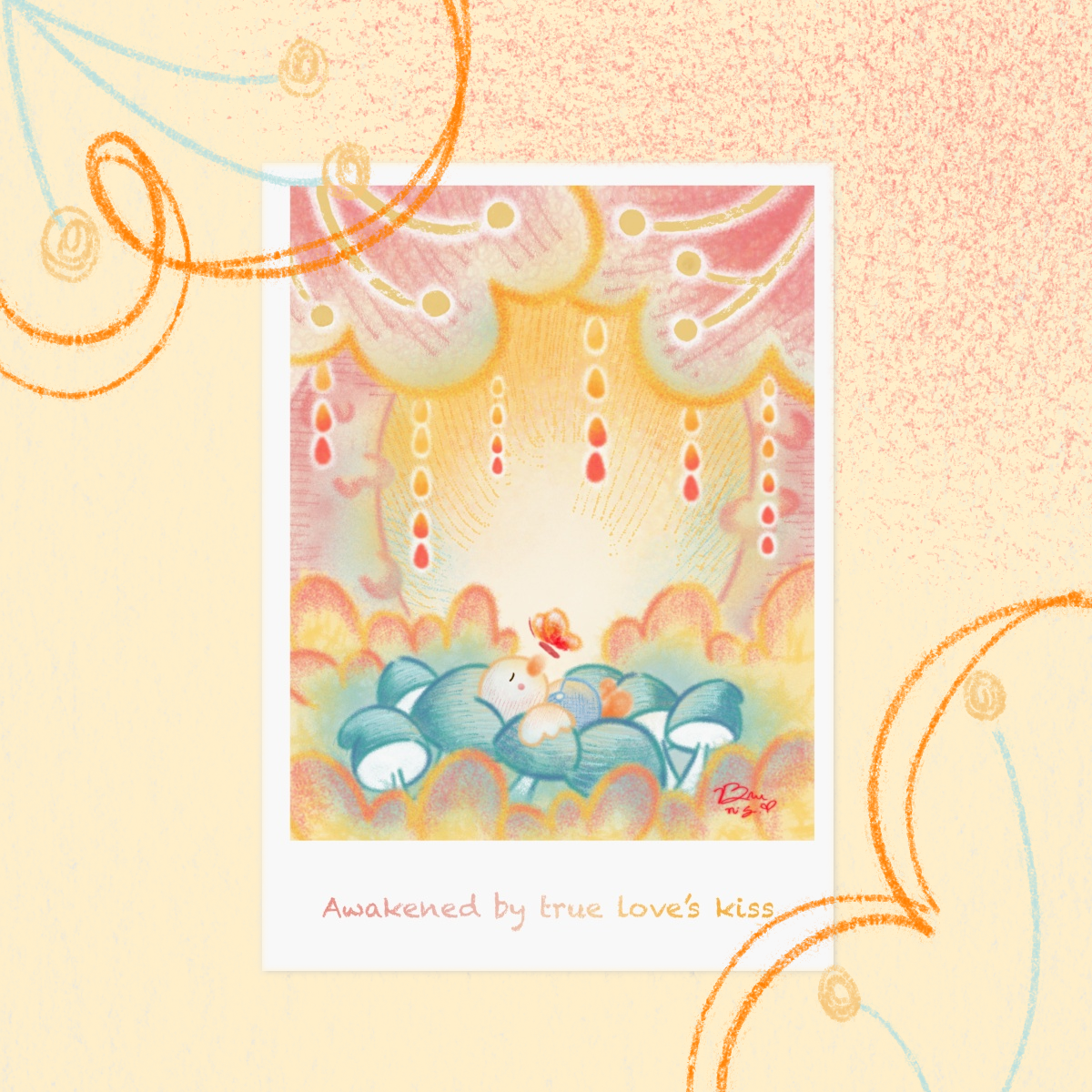 Awakened by True Love’s Kiss - [A5] Poster Print