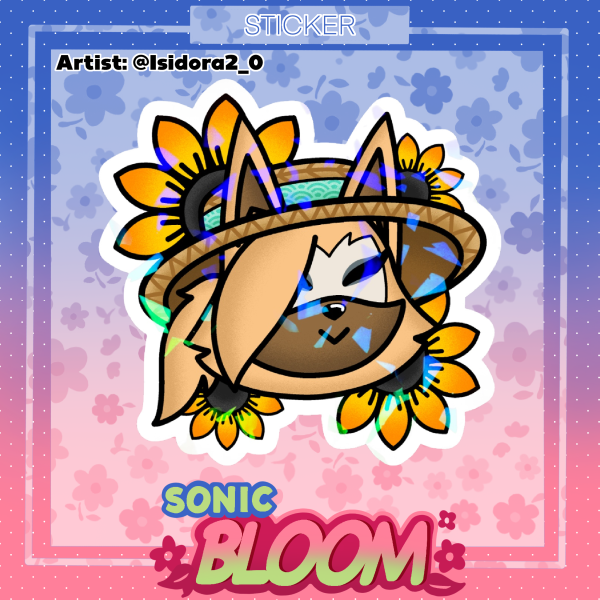 Whisper Sunflower Sticker - Sonic Bloom Collab
