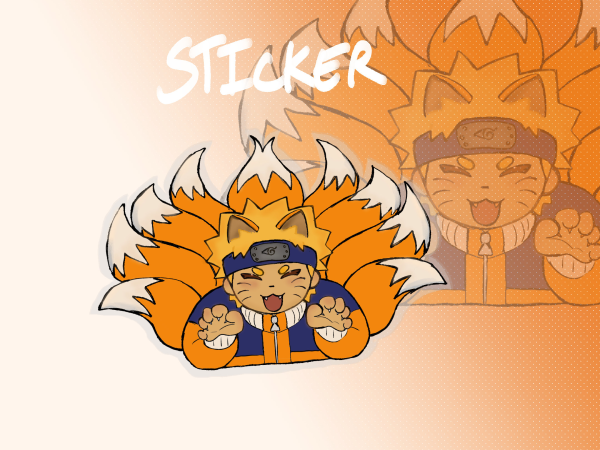 Nine Tails Naruto Sticker
