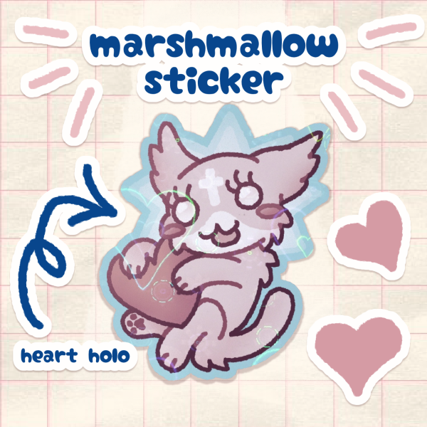 Marshmallow Sticker