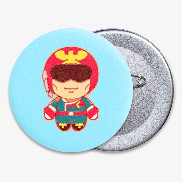 Captain Falcon Plush Badge - 2.28"(58mm)