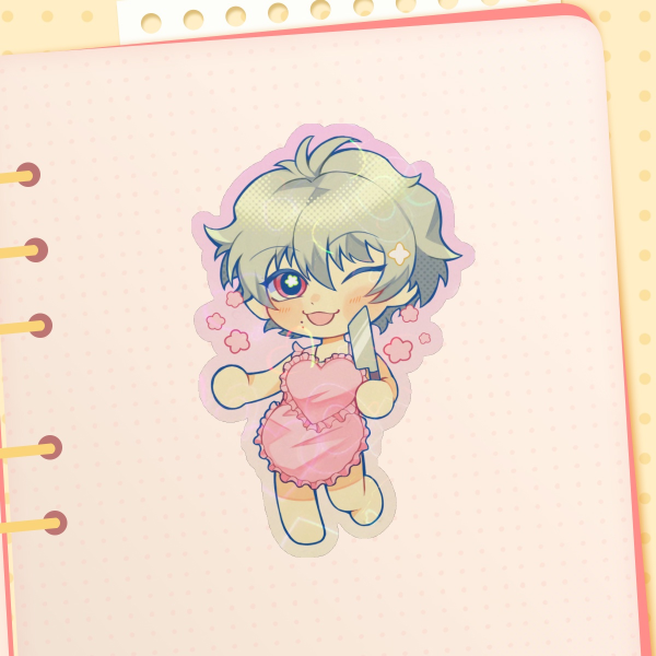 [DMMD] Clear Lovely Apron Sticker ˖ ࣪⊹
