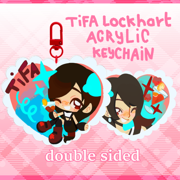 Tifa Lockhart Acrylic Keychain (final fantasy vii)