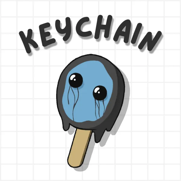 Eyeless Jack CreepyPopsicle Keychain