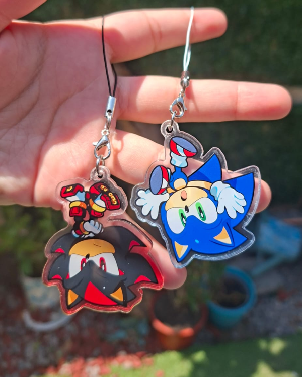 Shadow the Hedgehog - cell phone keychain