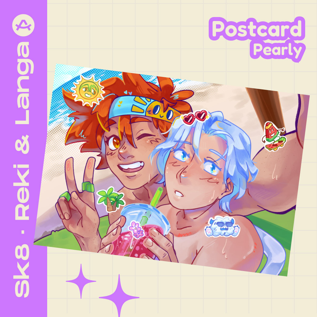 "Beach Reki/Langa" Postcard