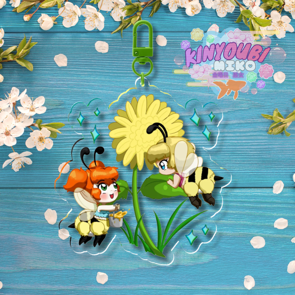 Save the Chi-bees Chibi Clear Acrylic Keychain