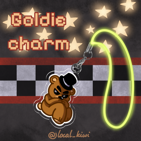 Golden Freddy charm