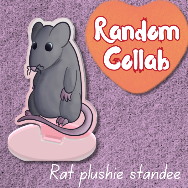 Standing rat plushie - Random Collab