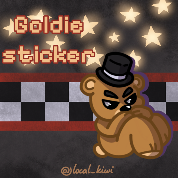 Golden Freddy sticker