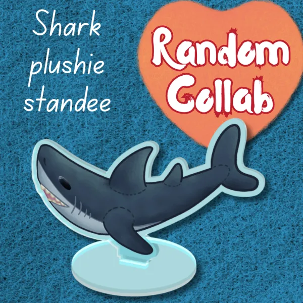 Standing shark plushie - Random Collab