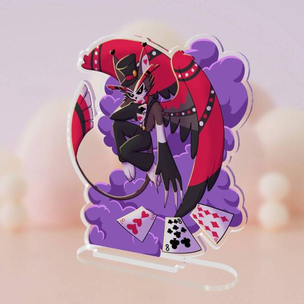Husk playing his cards – Standee