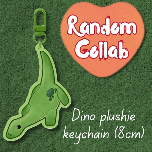 Dino plushie keychain - Random Collab