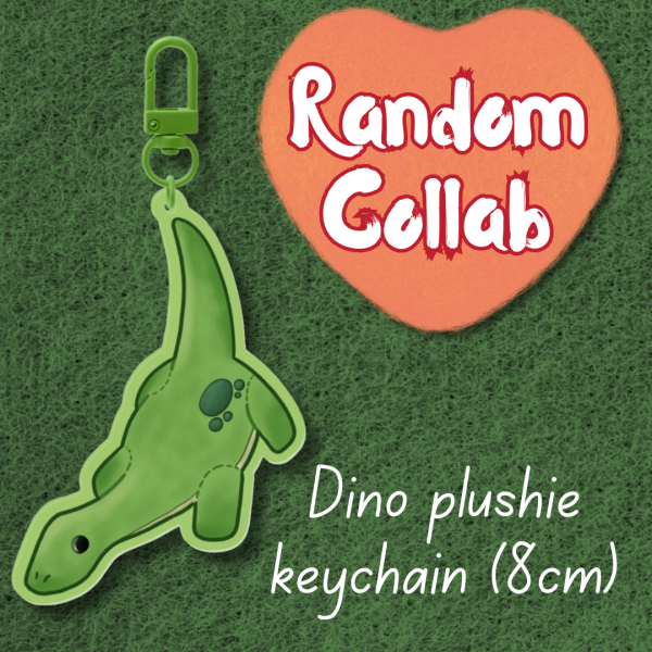 Dino plushie keychain - Random Collab