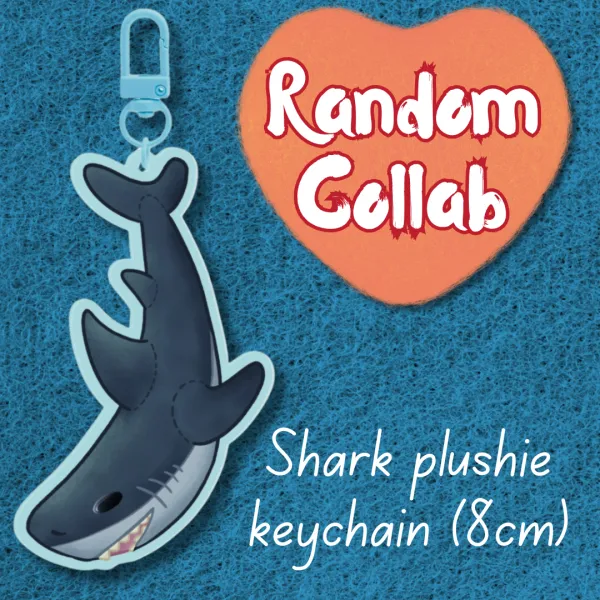 Shark plushie keychain - Random Collab